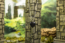 Load image into Gallery viewer, Heart-Shaped Shungite Pendant with Sterling Silver Chain