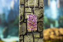 Load image into Gallery viewer, Amethyst Orgone Pendant with Sterling Silver Chain