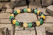 Load image into Gallery viewer, Green Aventurine + Citrine + Hematite Bracelet (8mm)
