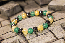 Load image into Gallery viewer, Green Aventurine + Citrine + Hematite Bracelet (8mm)
