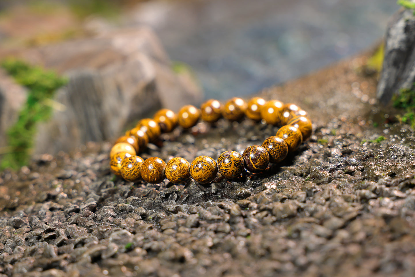 Calligraphy Jasper Bracelet