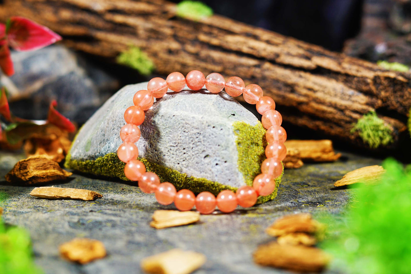 Cherry Quartz Bracelet (8mm)