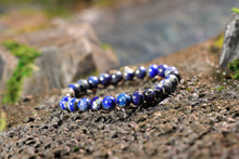 Load image into Gallery viewer, Lapis Lazuli Bracelet (6mm, 8mm or 10mm)
