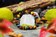 Load image into Gallery viewer, Multi-Tiger&#39;s Eye Bracelet (4mm, 8mm, 10mm)

