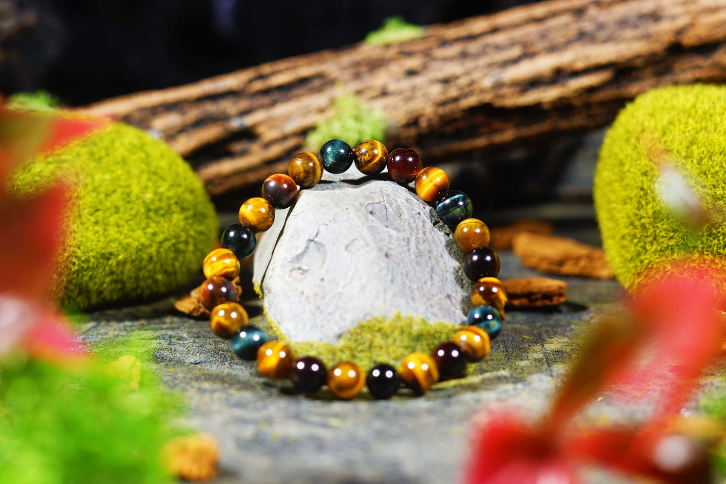 Multi-Tiger's Eye Bracelet (4mm, 8mm, 10mm)