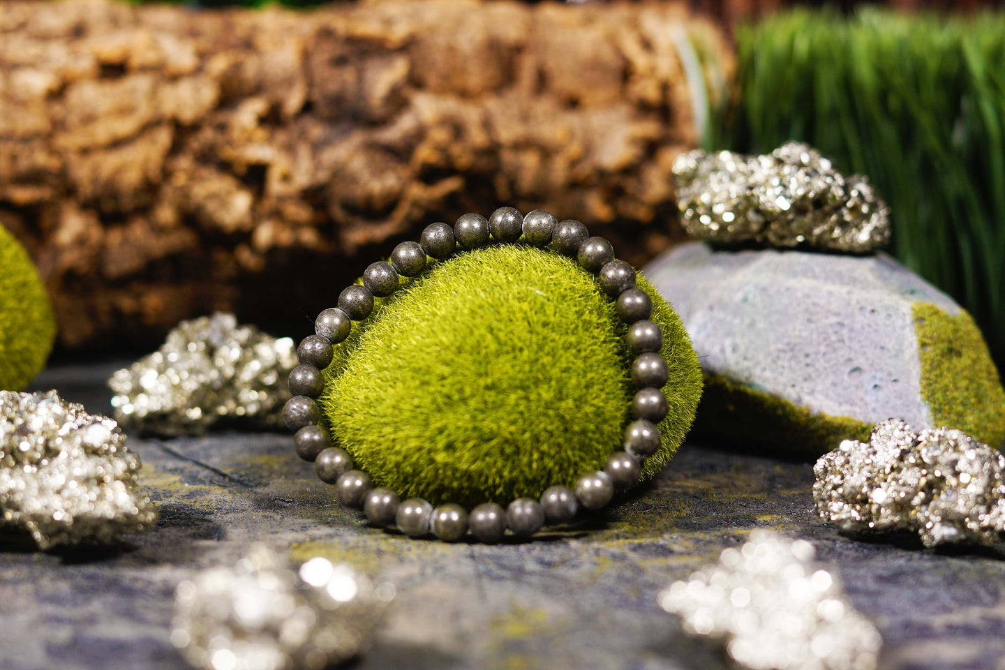 Pyrite Bracelet (6mm or 8mm)