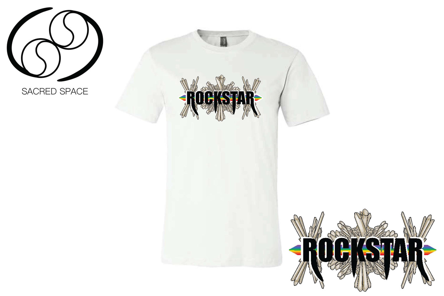 Rockstar Tees: White