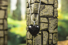 Load image into Gallery viewer, Heart-Shaped Shungite Pendant with Sterling Silver Chain
